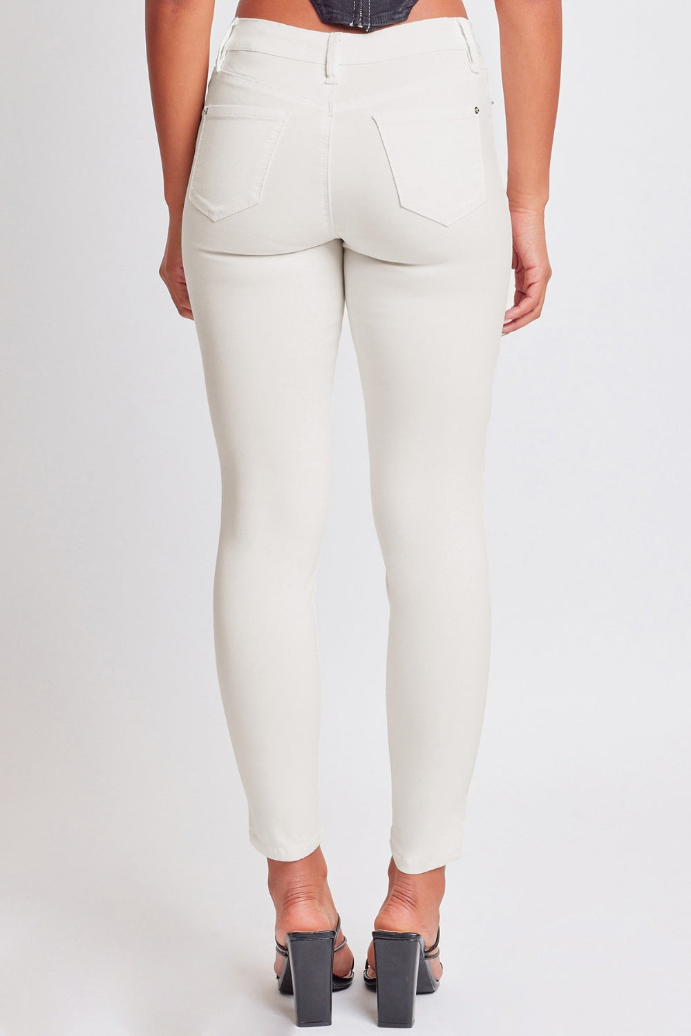 Classic Color Mid-Rise Skinny Jeans - Vanilla Cream