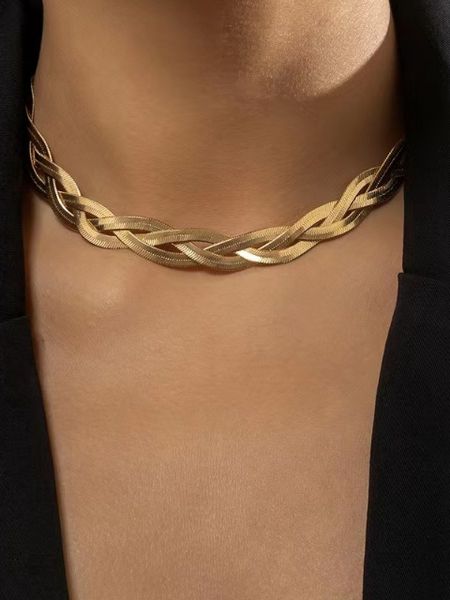 Simple Three-Layer Woven Necklace HEDTT7WTY7