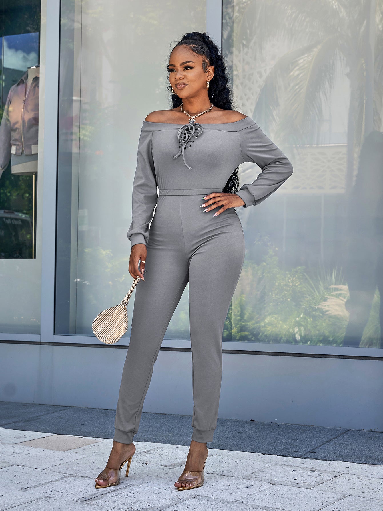 No Surprise Long Sleeve Jumpsuit