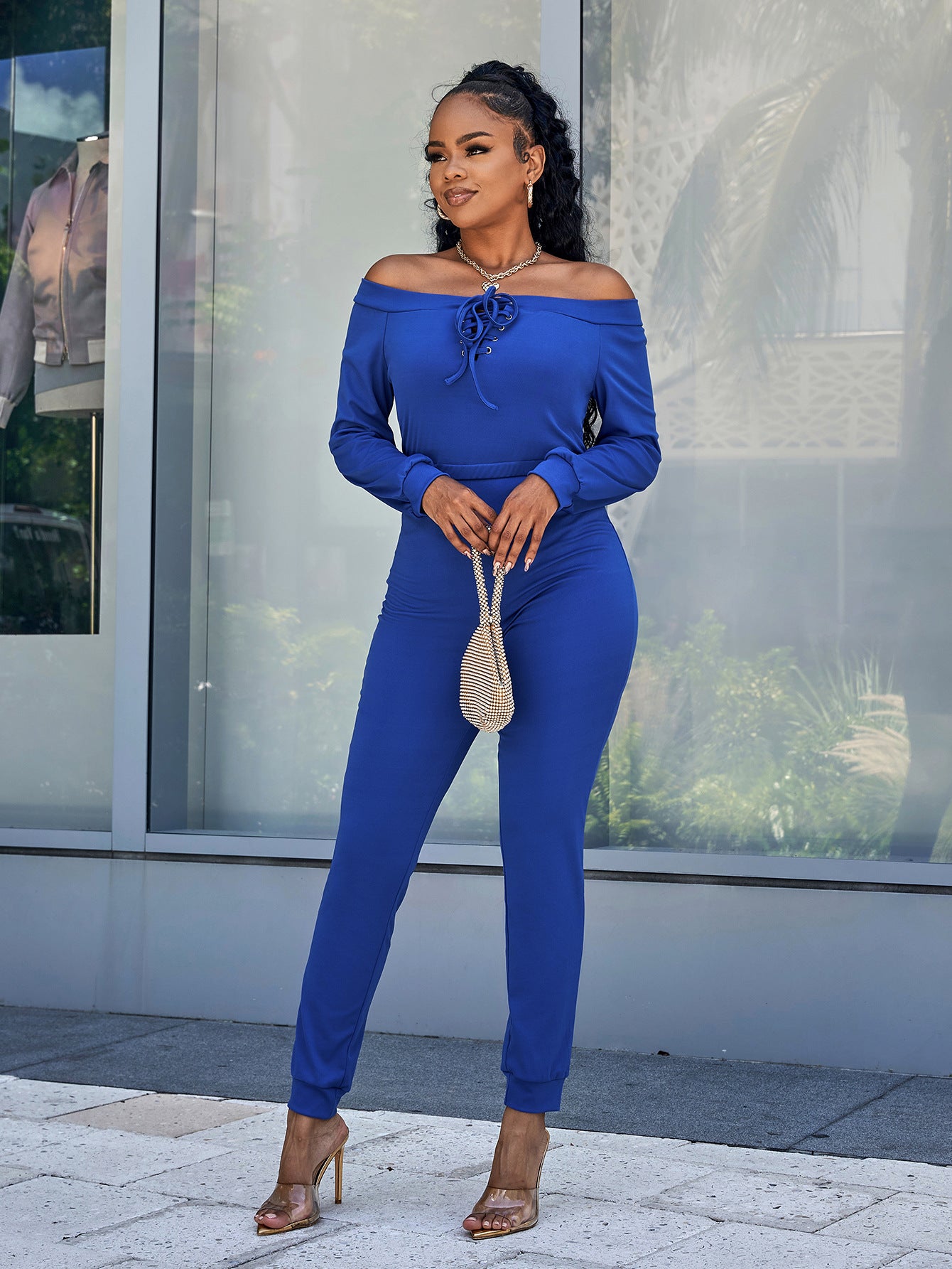 No Surprise Long Sleeve Jumpsuit