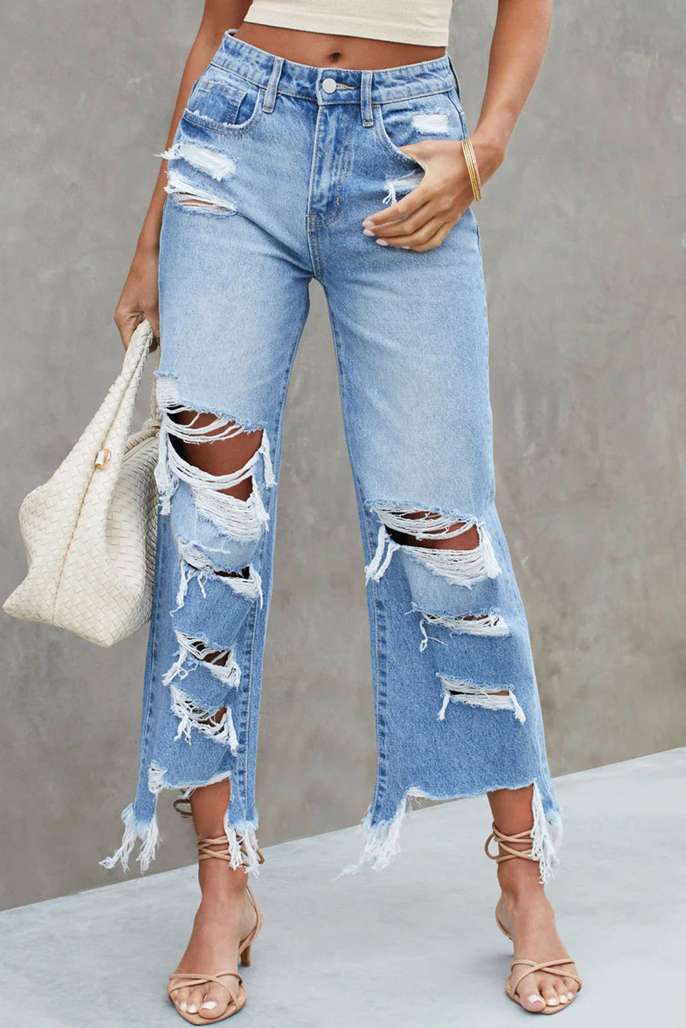 Seeking Thrills Distressed Jeans
