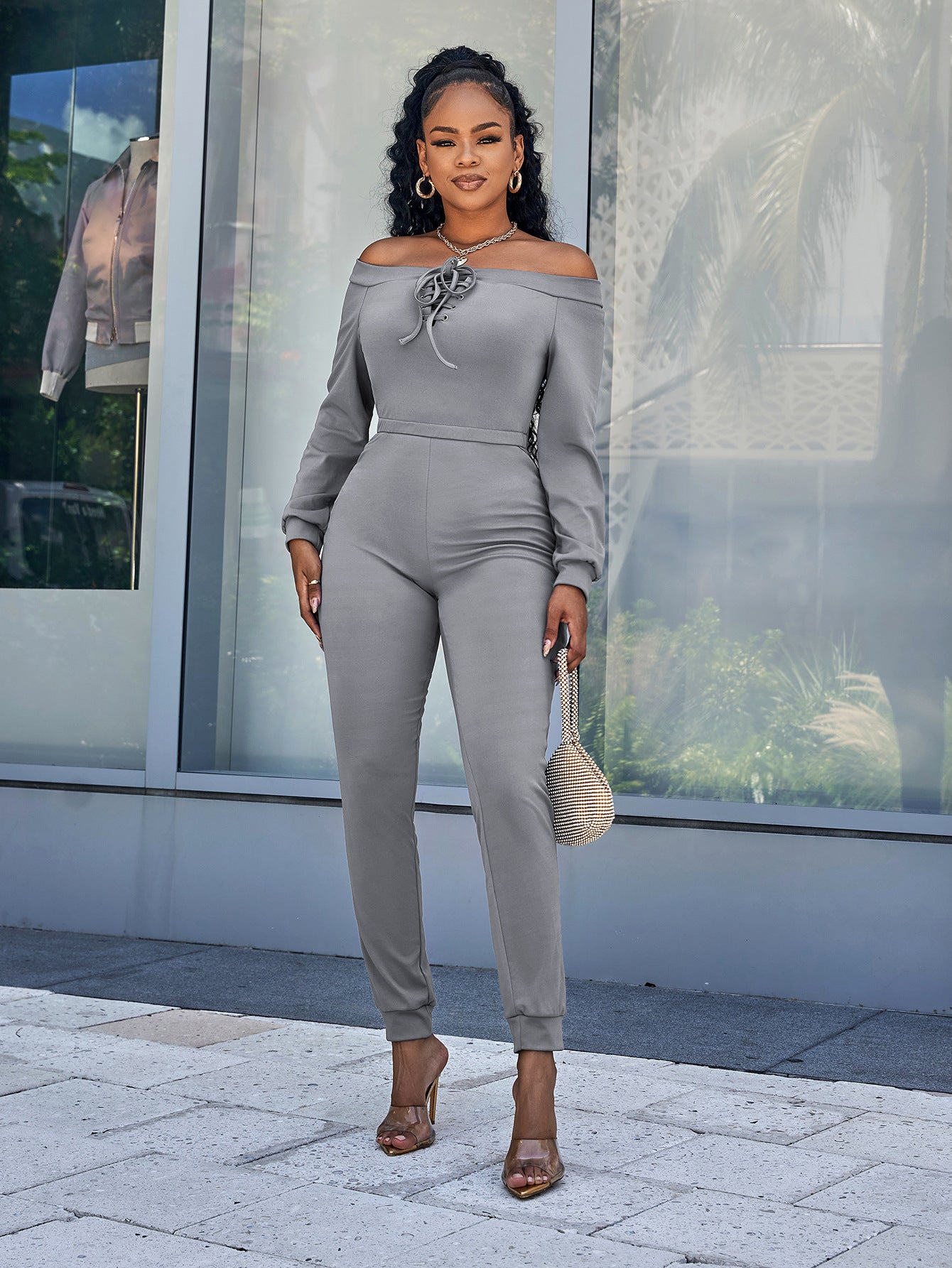 No Surprise Long Sleeve Jumpsuit