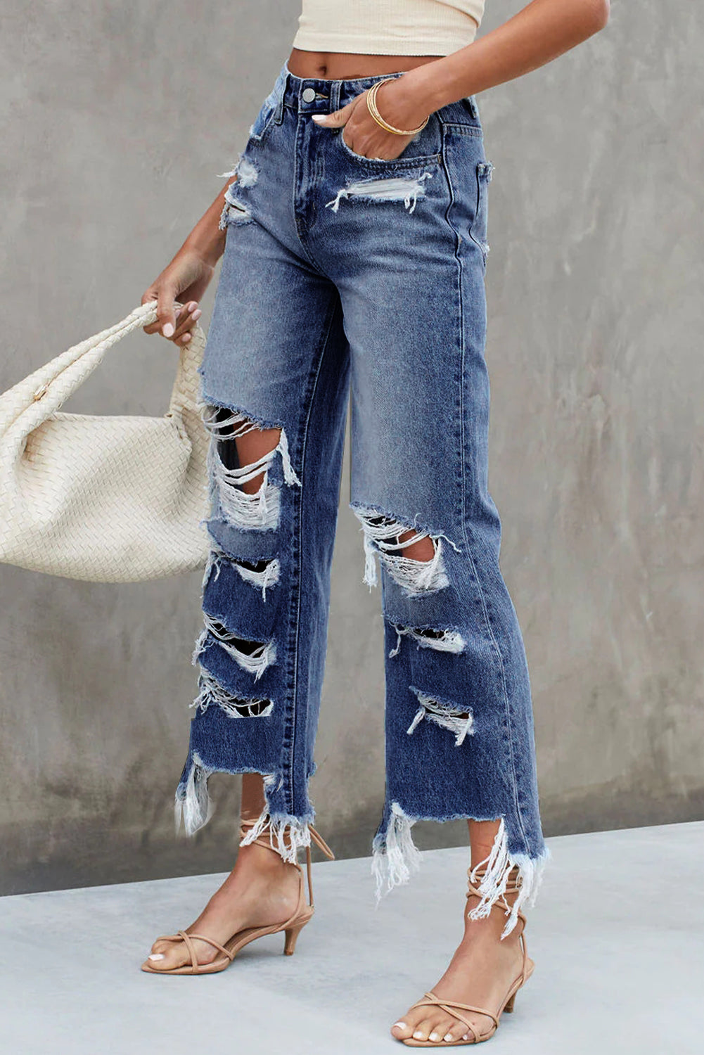 Seeking Thrills Distressed Jeans
