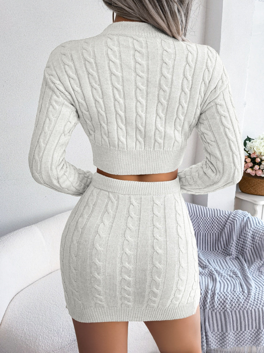 Soft Energy Sweater Skirt Set