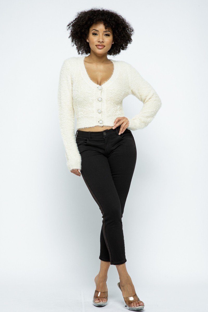 Keep It Sweet Cropped Cardigan