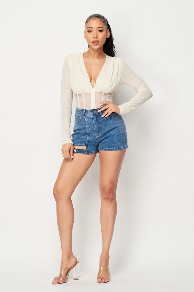 Sweetest Touch Deep V Neck Bodysuit