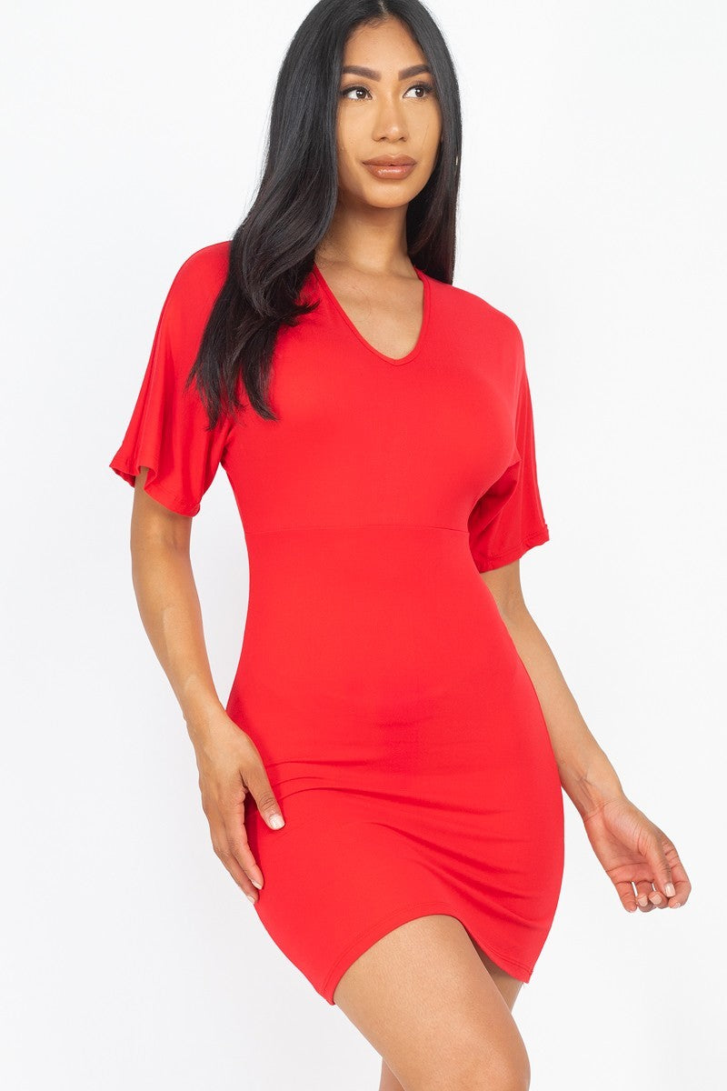 Valarie Dolman Sleeve Mini Dress