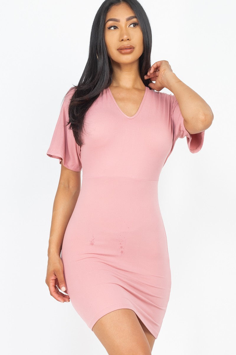 Valarie Dolman Sleeve Mini Dress