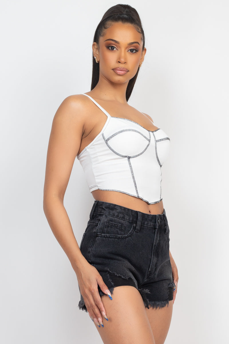 Bae For Tonight Sleeveless Ribbed Top