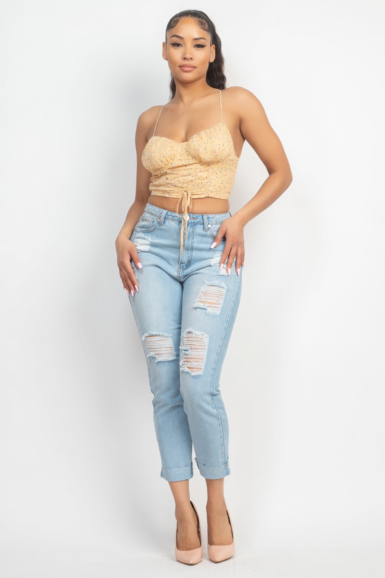 Picnic Date Front Tie Top