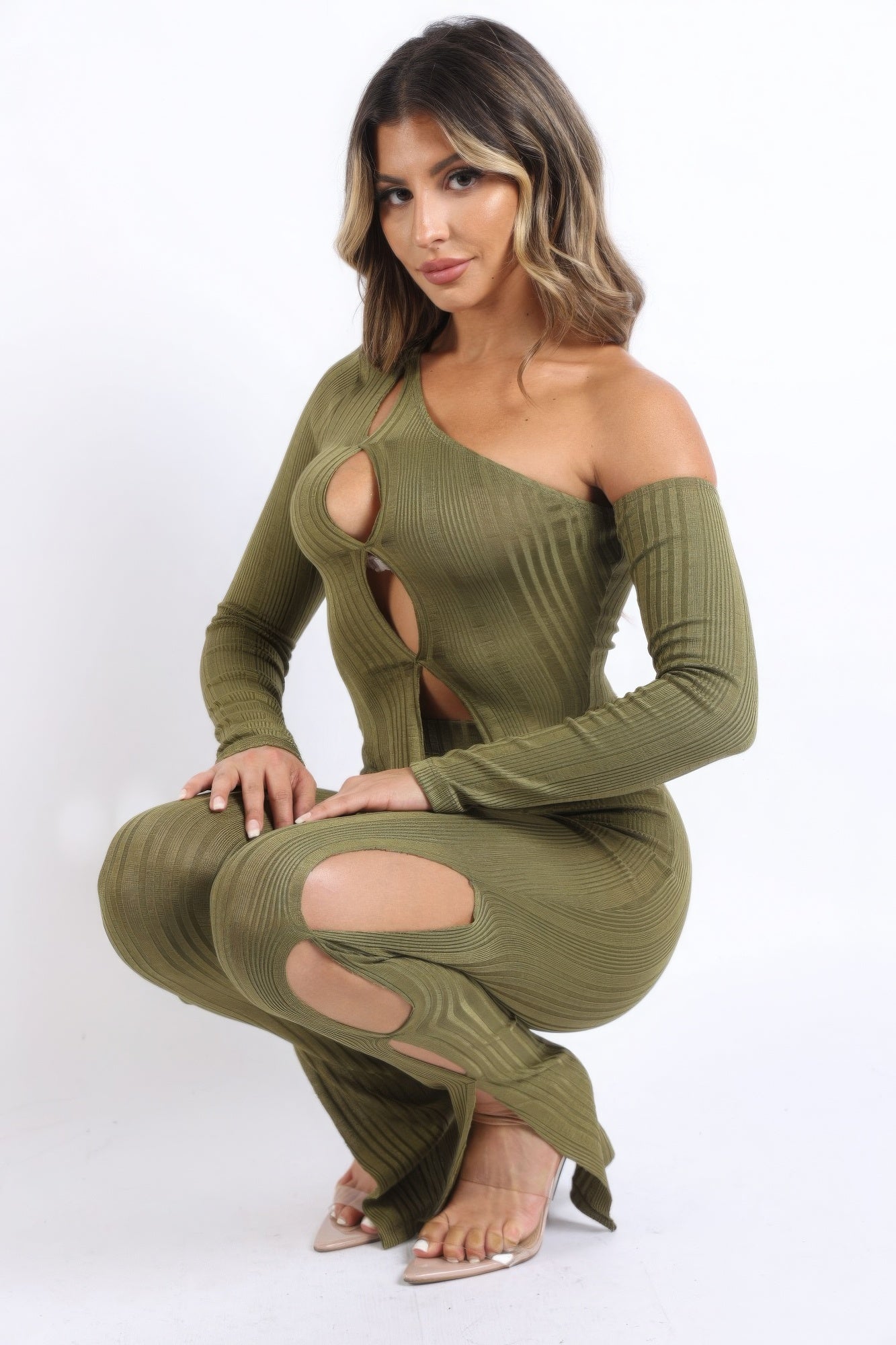Simple Addiction Cutout Ribbed Set