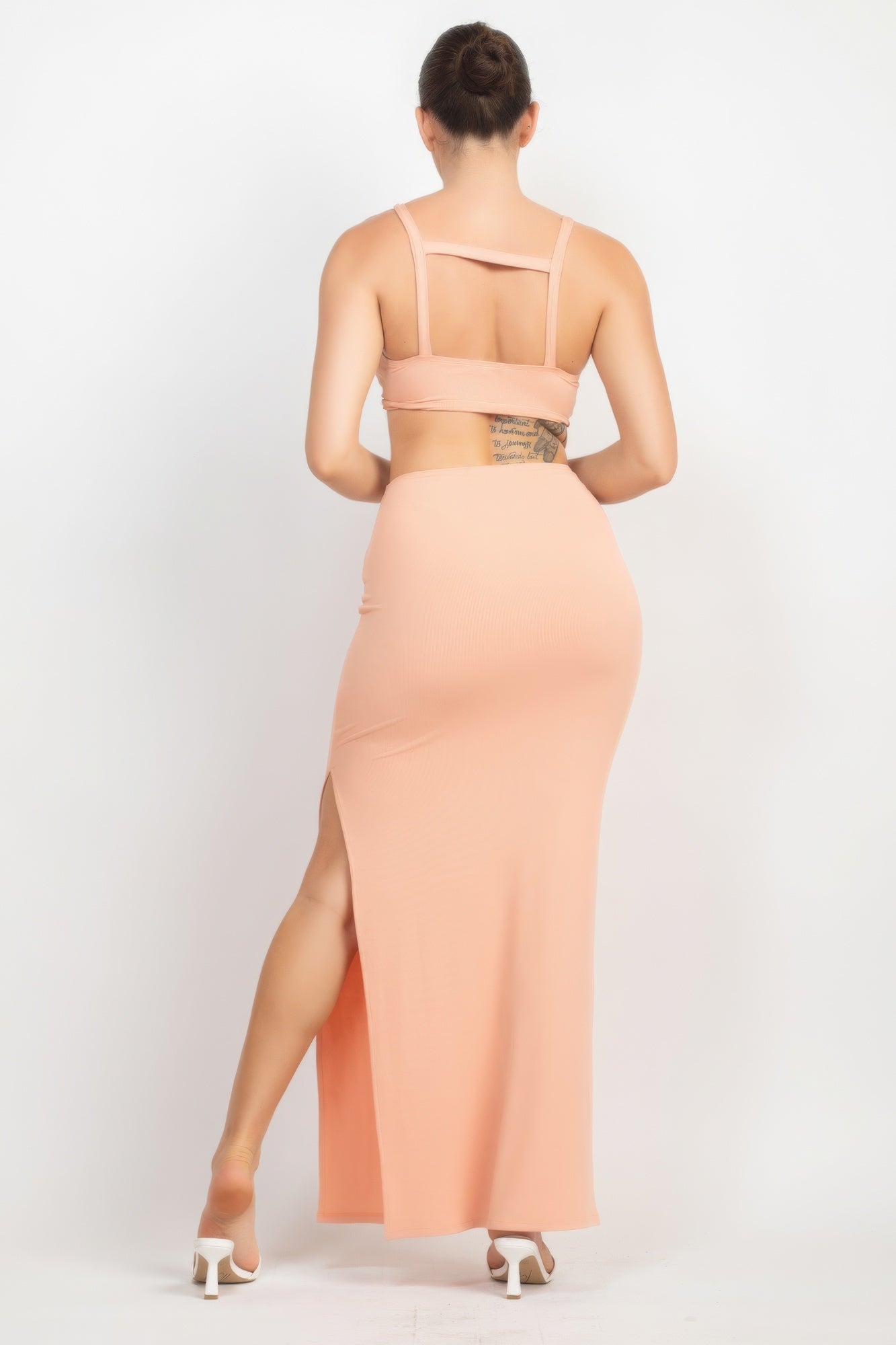 Bora Bora Cutie Cutout Side Slit Maxi Dress