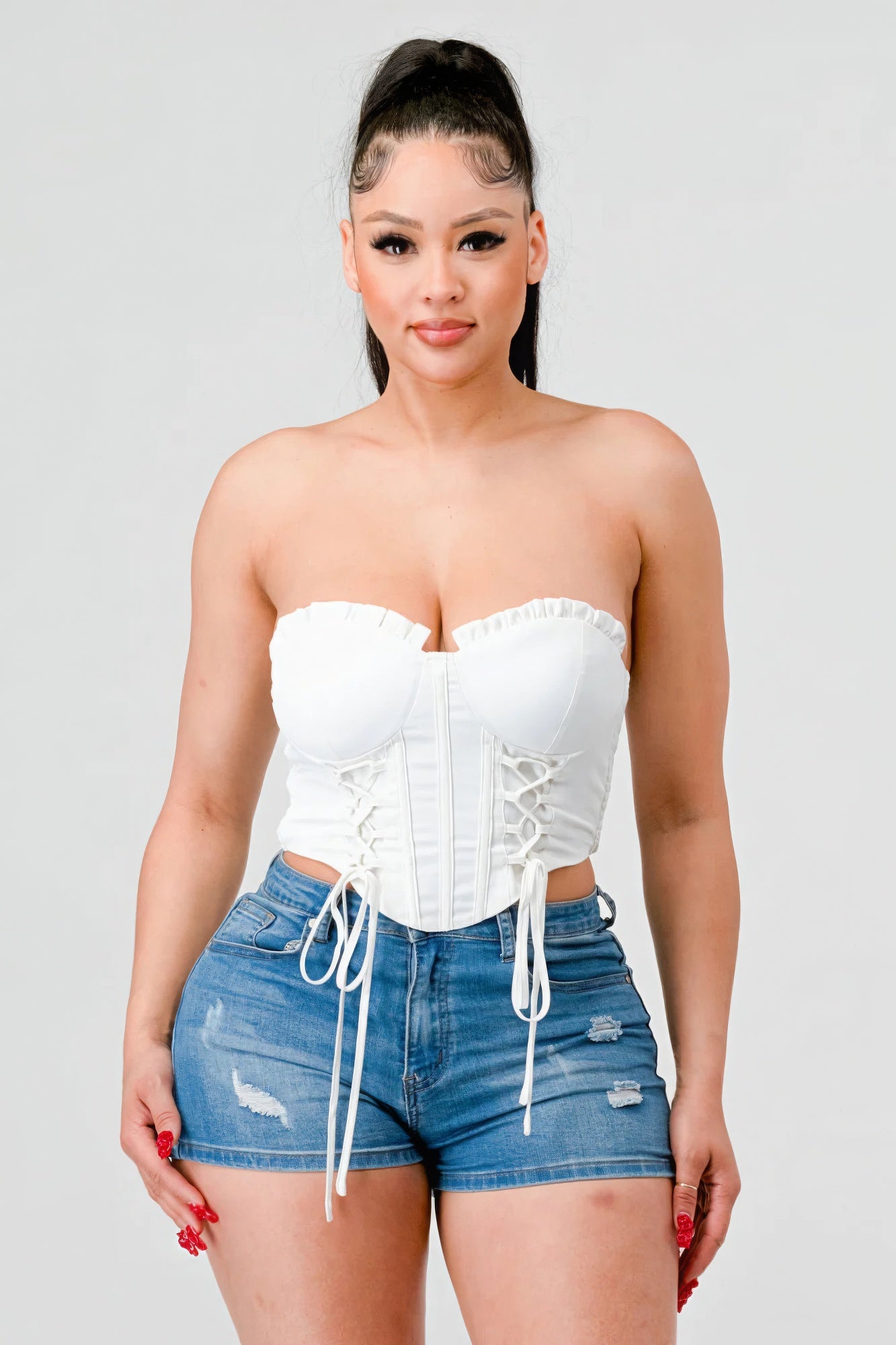 Lace Me Up Bustier Top