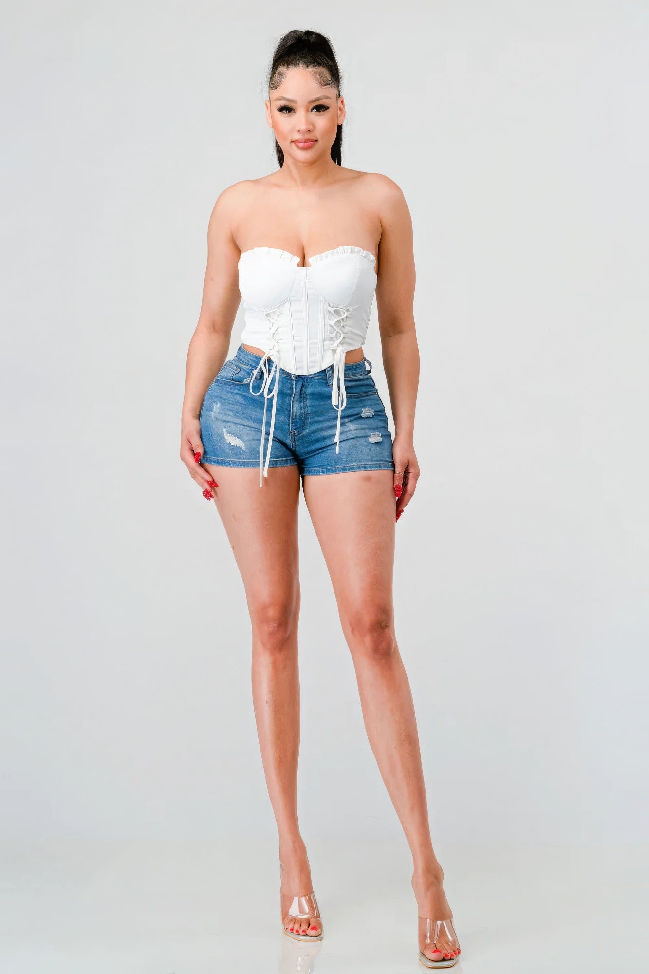 Lace Me Up Bustier Top