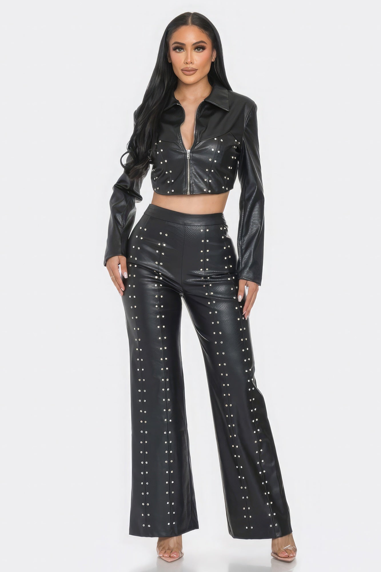 Feelin' Feisty Faux Leather Set