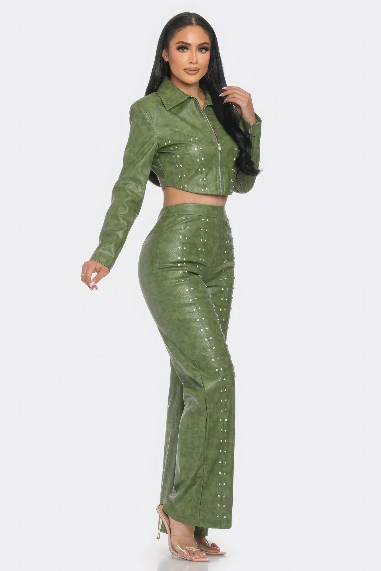 Feelin' Feisty Faux Leather Set