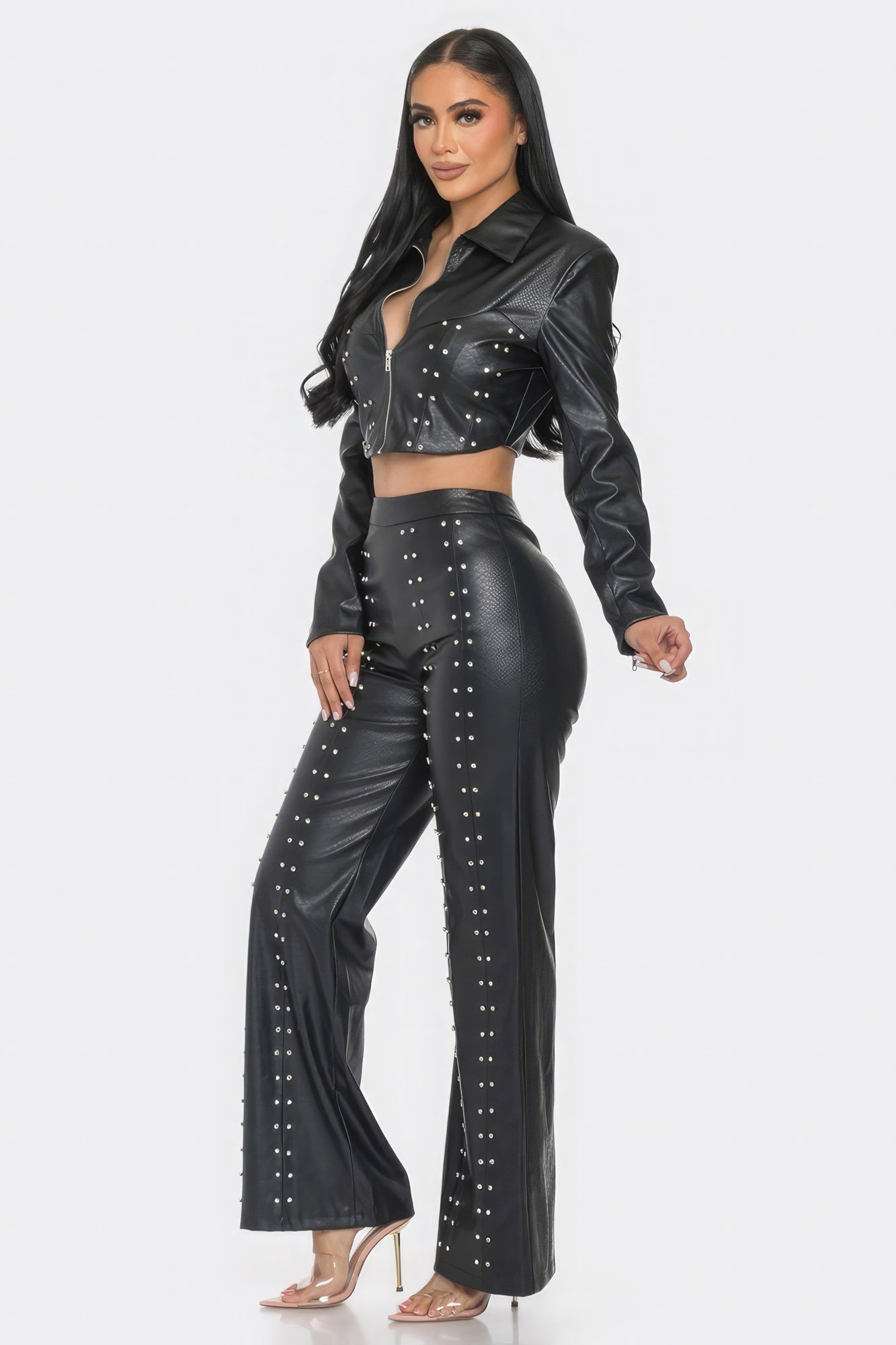 Feelin' Feisty Faux Leather Set
