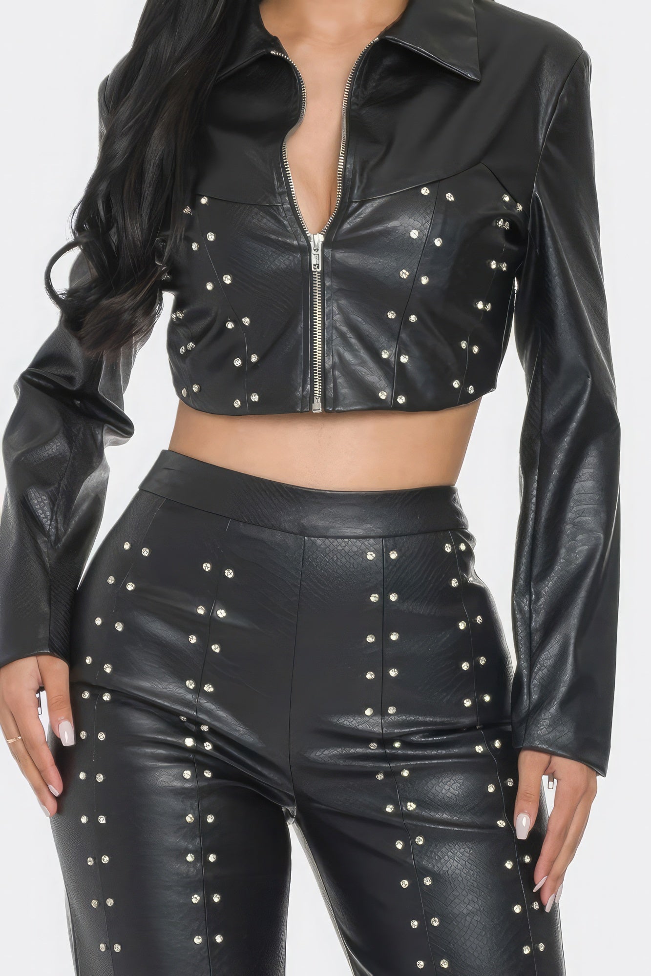 Feelin' Feisty Faux Leather Set