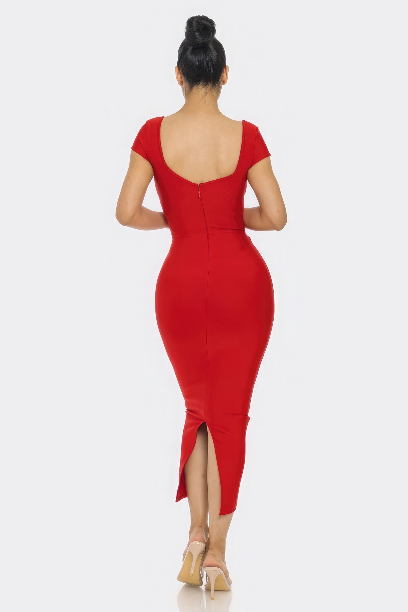 Your #1 Priority Bandage Midi Dress