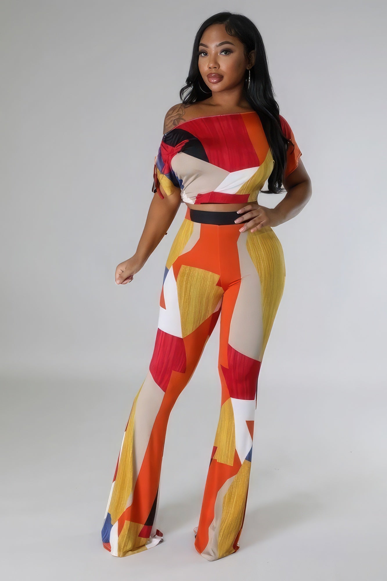 Mya Off Shoulder Two-piece Set