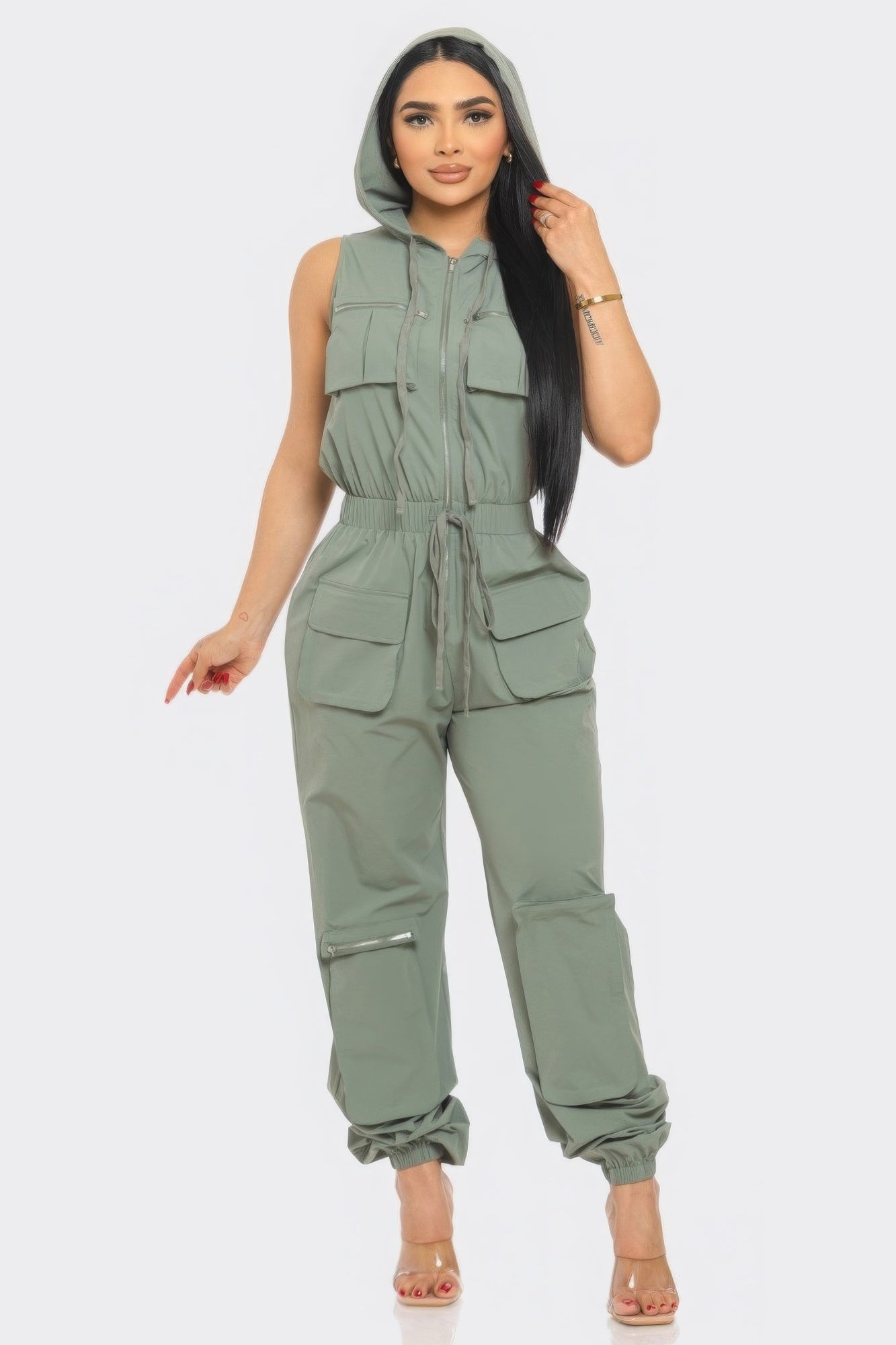 Half Of Me Cargo Jumpsuit