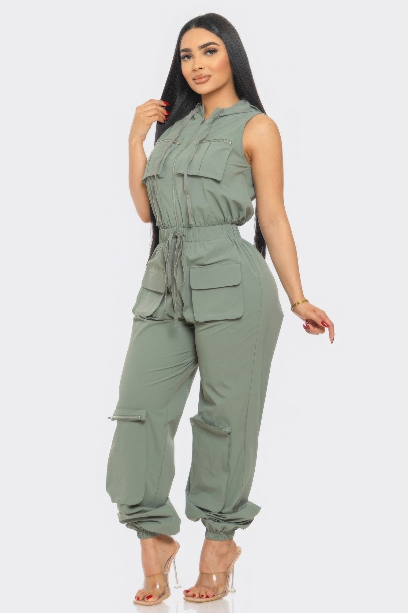 Half Of Me Cargo Jumpsuit