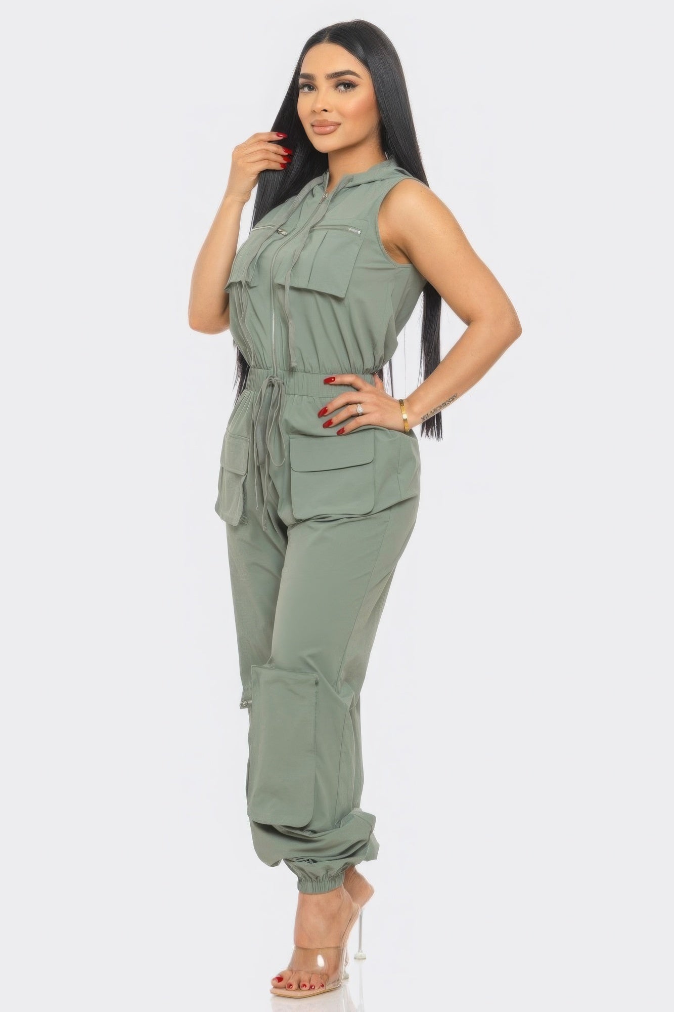 Half Of Me Cargo Jumpsuit