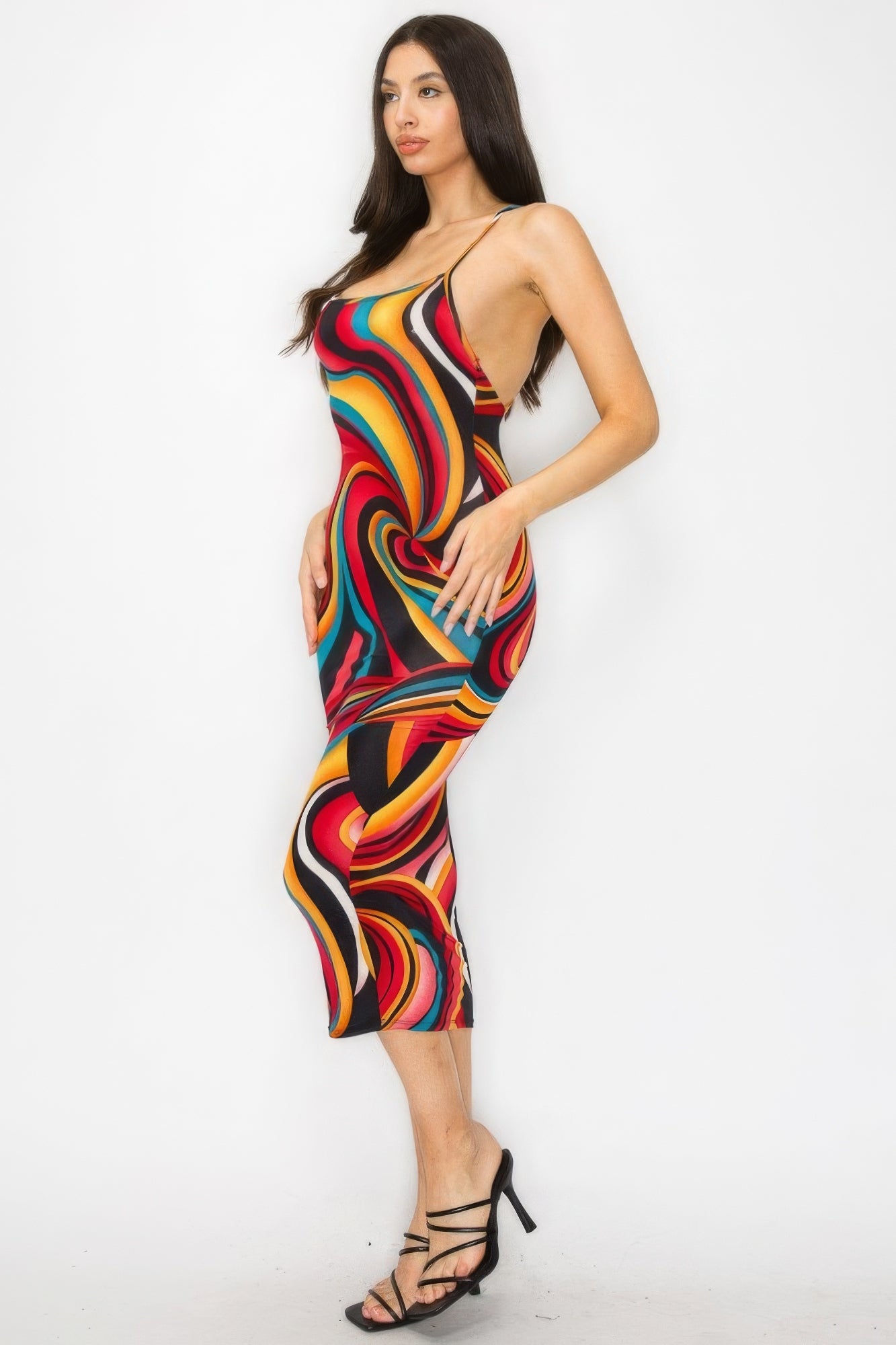 Work Of Art Midi Dress