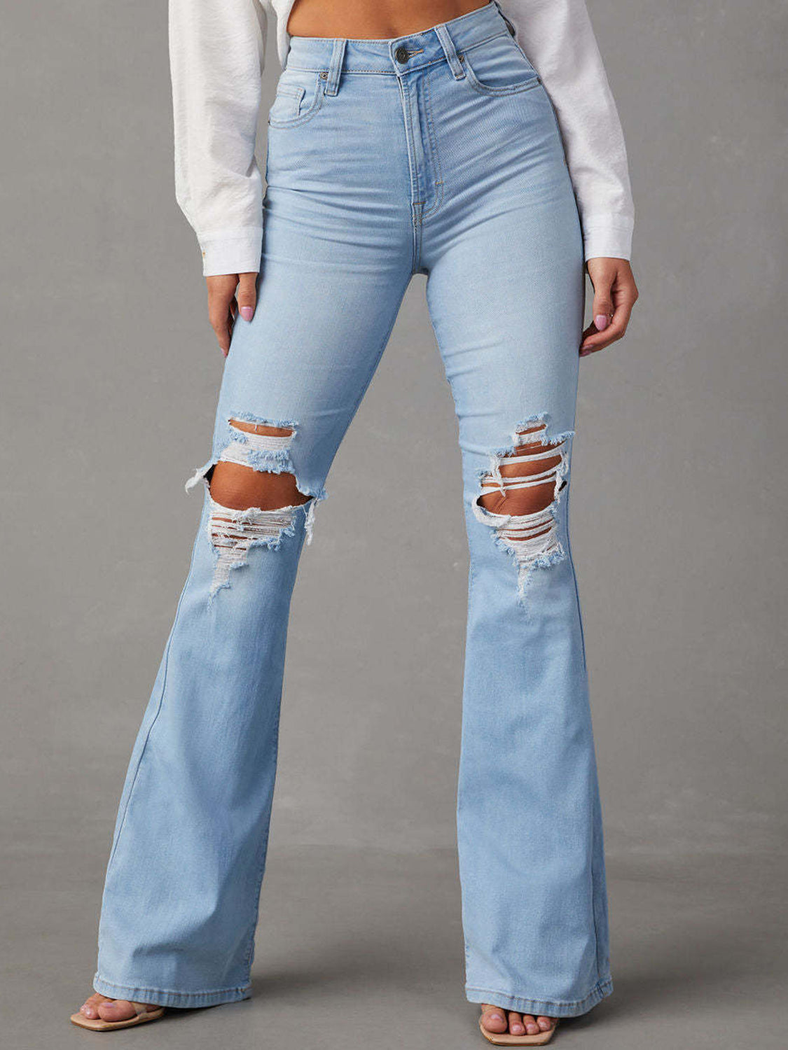Jessie Distressed Bootcut Jeans