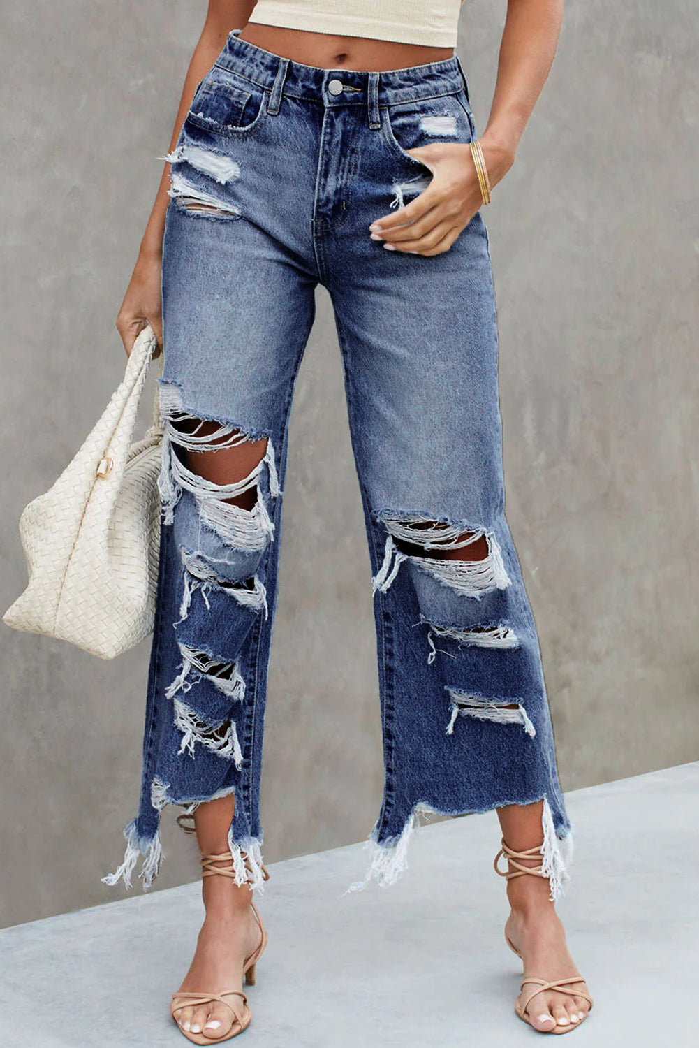 Seeking Thrills Distressed Jeans