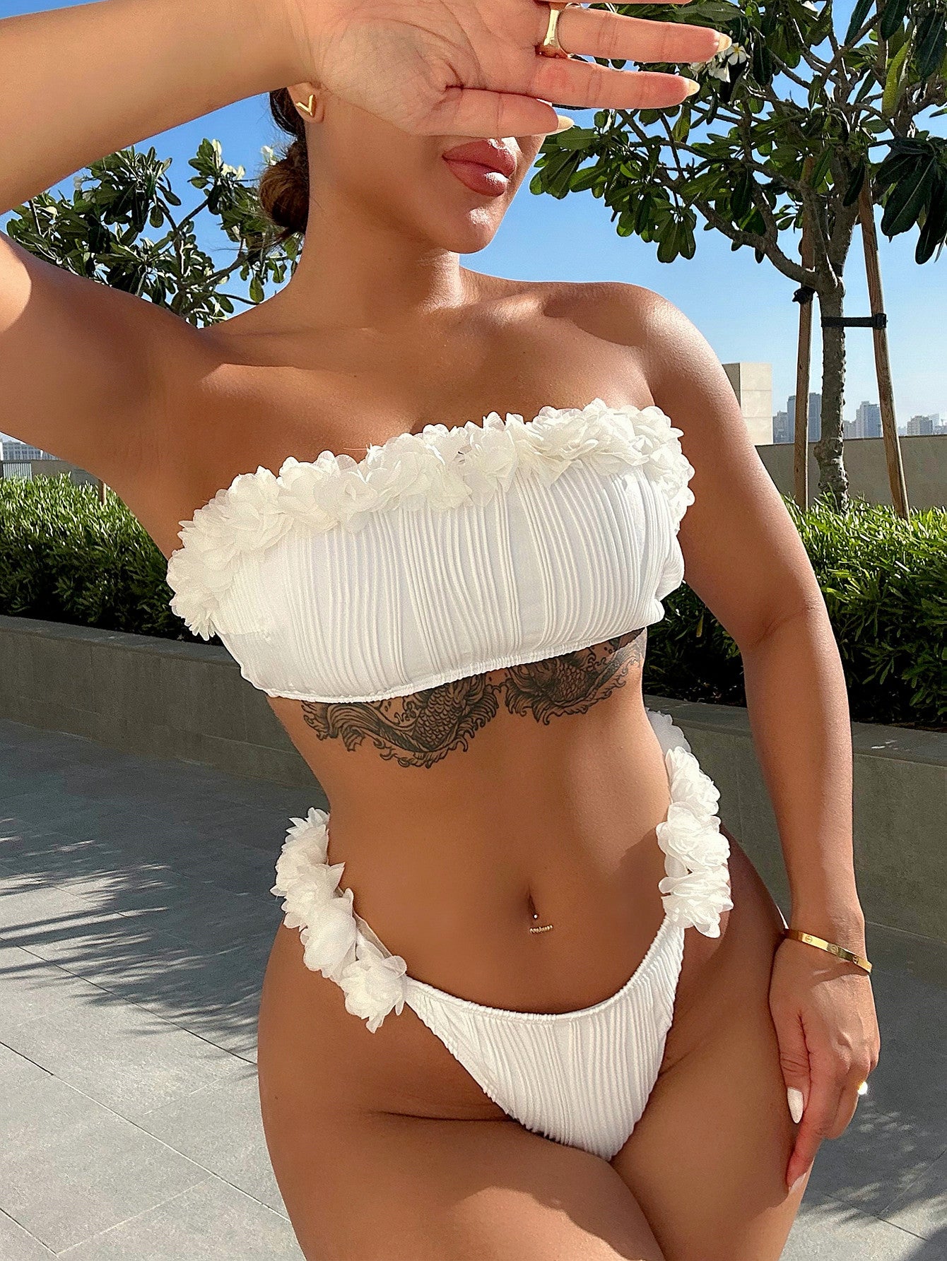 Rosemary Rosette Two-Piece Bikini Set