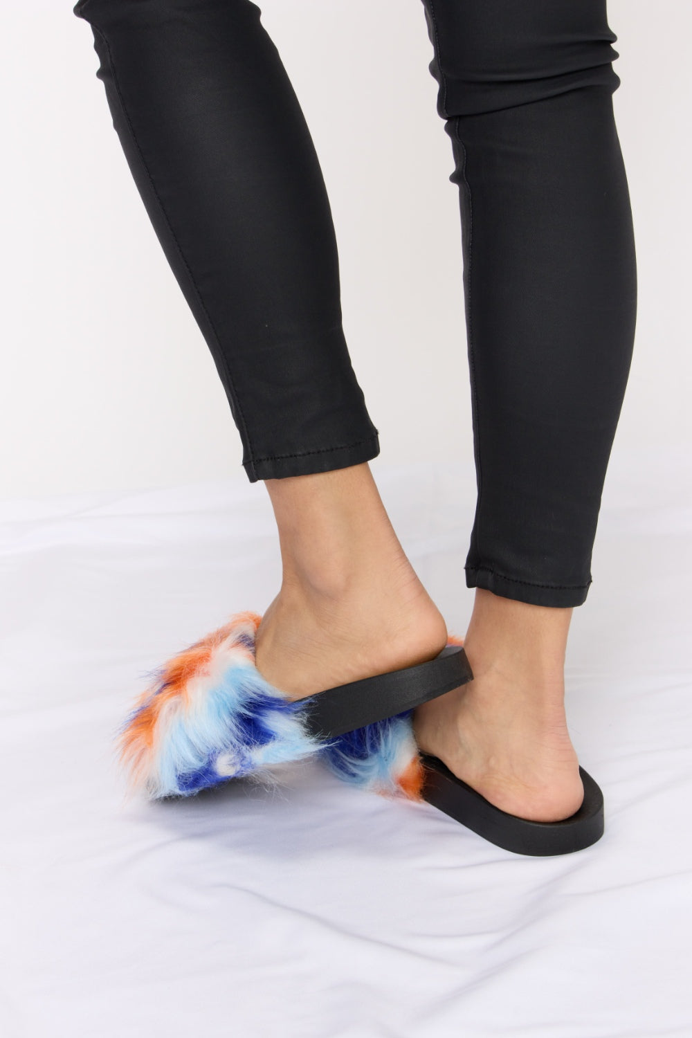 Furry Forever Plush Open-Toe Sandals