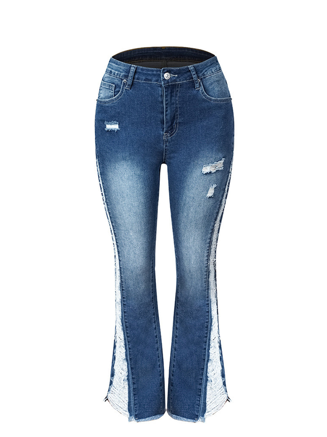 Livin' Life Distressed Bootcut Jeans