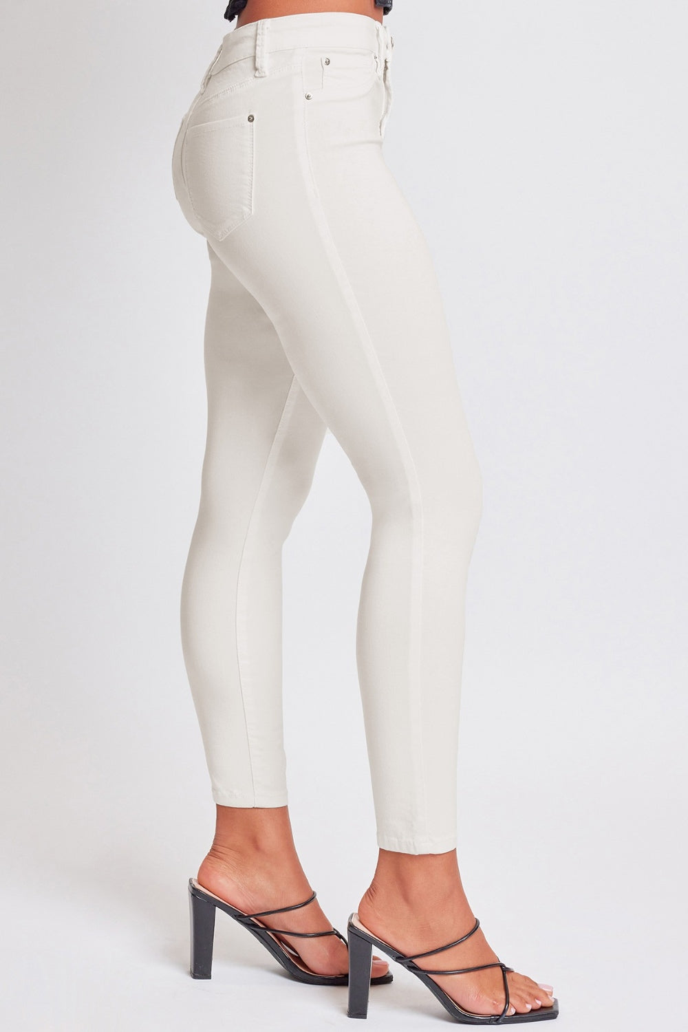 Classic Color Mid-Rise Skinny Jeans - Vanilla Cream